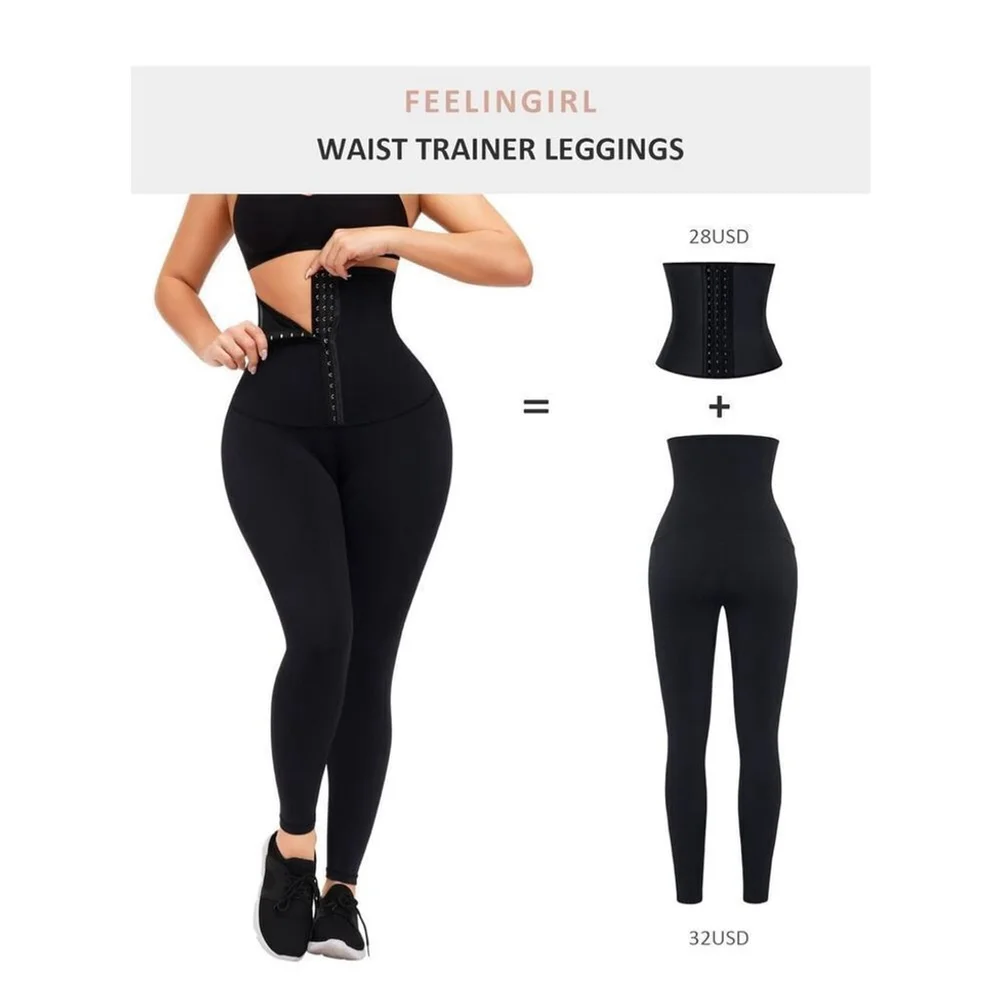 NEW Leggings Bodyshaper Corset Waist Trainer Compression Pants XL